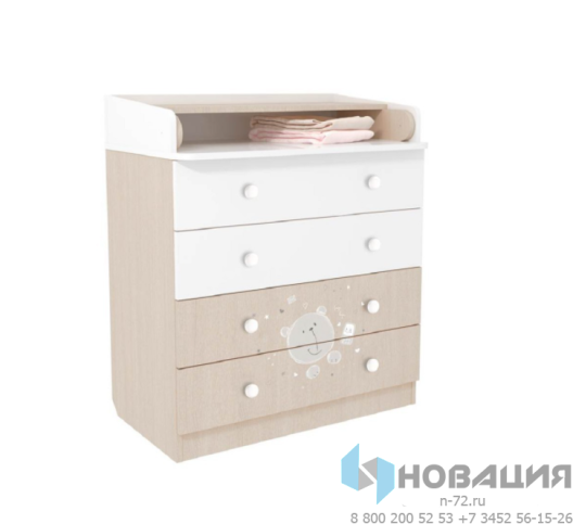 Комод пеленальный Мишка, 470х804х917 мм