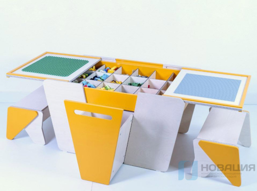 Стол для занятий конструированием и моделированием Собирайкин (зеленый)