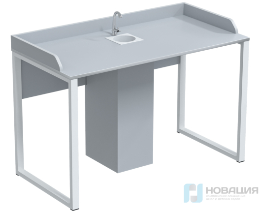 Стол лабораторный химический Квадро (с сантехникой)