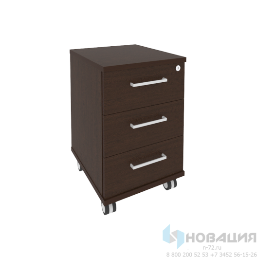 Тумба мобильная (3 ящика) First, 412х470х650 мм