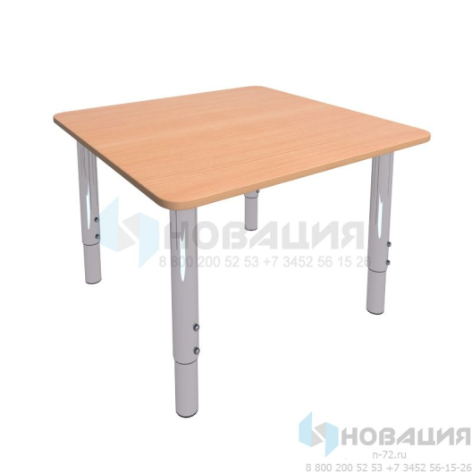 Стол детский Квадратный на металлических ножках