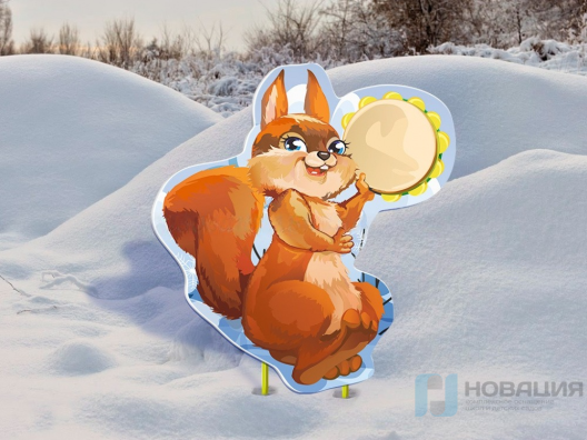 Уличная фигура Новогодняя белочка
