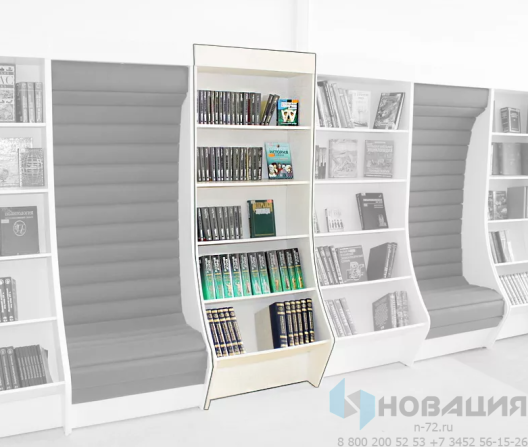 Стеллаж книжный, 800х650х2090 мм