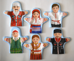 Набор кукол Семья казаков, 6 шт.