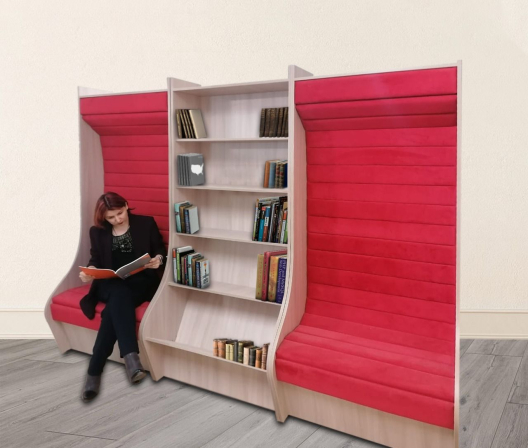 Посадочный модуль для книжного стеллажа, 800х650х2090 мм рл-002