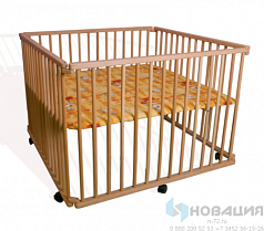 Манеж детский квадратный (на колесах)