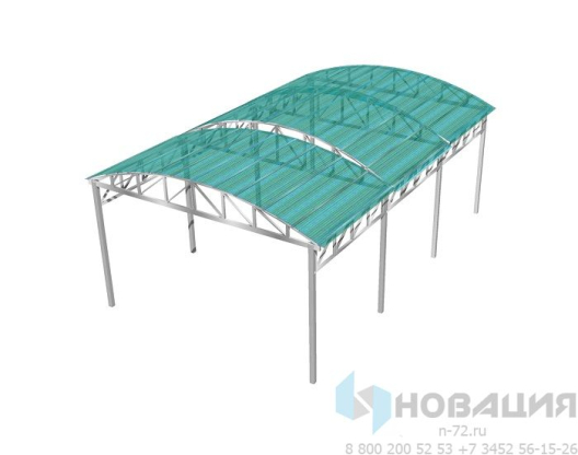 Теневой навес для тренажеров (9400х4600 мм)