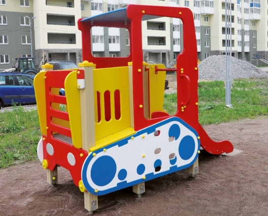 Игровой элемент Трактор с горкой
