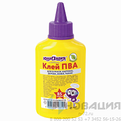 Клей ПВА ЮНЛАНДИЯ (бумага, картон, дерево), 85 г, 227381