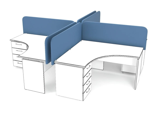 Настольный экран ToForm M51, h 340 мм