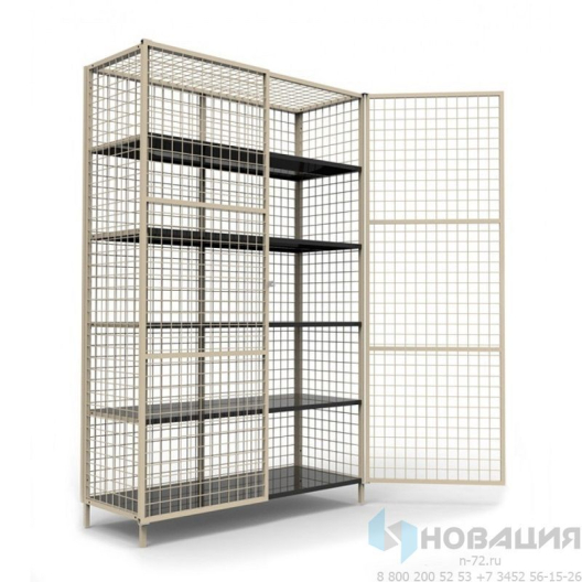 Стеллаж металлический закрытого типа, 2000х1230х500 мм