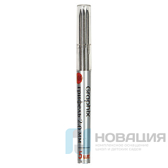 Грифели для карандаша цангового 2 мм, BRUNO VISCONTI Graphix, КОМПЛЕКТ 5 штук, HB, 21-0043