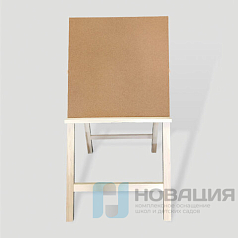 Мольберт напольный "Хлопушка", планшет 60x58 см, в собранном виде 58x120x5 см, BRAUBERG ART DEBUT, 192336