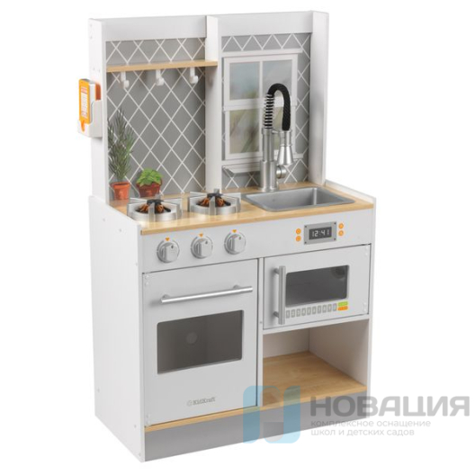 Игровая кухня "Давай играть", цвет серый
