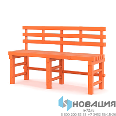 Скамья со спинкой, ПВХ